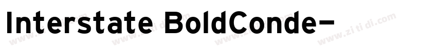 Interstate BoldConde字体转换